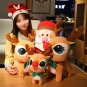 23CM Lovely Santa Claus & Elk Snowman Plush Toys Stuffed Animal Doll Christmas Gifts