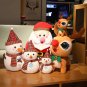 23CM Lovely Santa Claus & Elk Snowman Plush Toys Stuffed Animal Doll Christmas Gifts