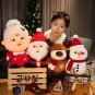 23CM Lovely Santa Claus & Elk Snowman Plush Toys Stuffed Animal Doll Christmas Gifts
