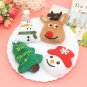 10pcs7cm Cartoon Christmas Stuffed Plush Doll Toys Cute Santa Claus Snowman Elk Stuffed Toy