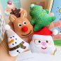 10pcs7cm Cartoon Christmas Stuffed Plush Doll Toys Cute Santa Claus Snowman Elk Stuffed Toy