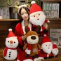 40CM Cartoon Santa Claus Plush Toy Stuffed Elk Snowman Animal Pillow Dolls Christmas