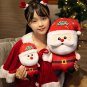40cm Christmas Doll Plush Toy Red Color Father Christmas Elk Snowman Cartoon Plushie Peluche Kawaii