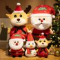 40cm Christmas Doll Plush Toy Red Color Father Christmas Elk Snowman Cartoon Plushie Peluche Kawaii