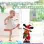 Christmas Plush Dolls With Music Animated Stuffed Reindeer Santa Claus Snowman Plush Toys