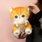 Kawaii Plush Doll Mofusand Cat Cute Anime Soft Plushies Stuffed Holding Ice Cream Keychain