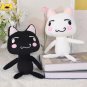 Kawaii Toro Inoue Cat Anime Game Plush Toy Soft Cartoon Black Cat Animal Doll Room Decor Pillow