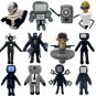 34pcs Skibidi Toilet Plush Soft Toy Cameraman TV Man