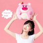 30cm Cute Cartoon Stitch Lotso Sullivan Mike Fruit On Head Super Soft Theme Round Pier Plush