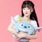 30cm Cute Cartoon Stitch Lotso Sullivan Mike Fruit On Head Super Soft Theme Round Pier Plush