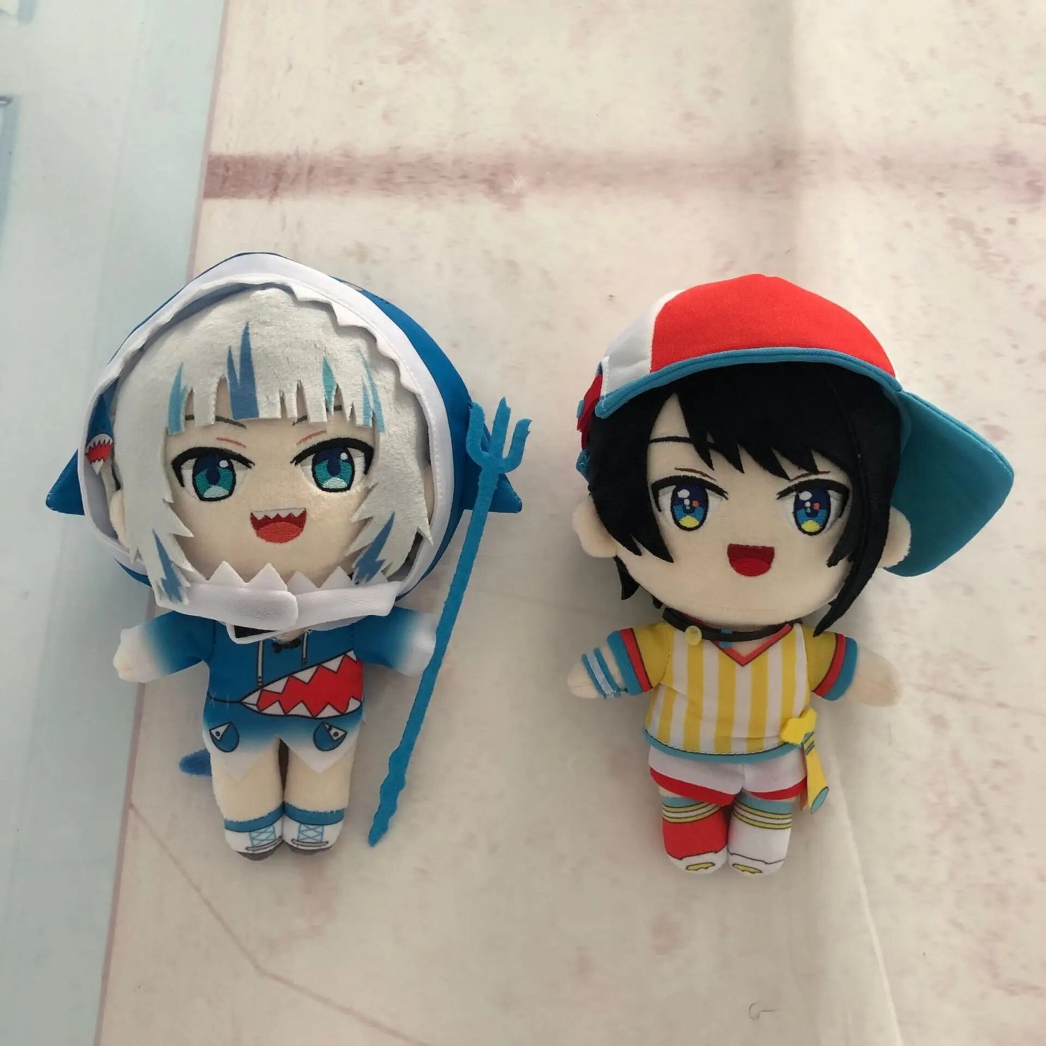 Jilijia Anime Hoshimachi Suisei/Gawr Gura/Houshou Marine/Oozora/Inugami Korone zacht gevulde speelgoedfiguur, zacht om te bekijken, kussen voor thuis en autodecoratie