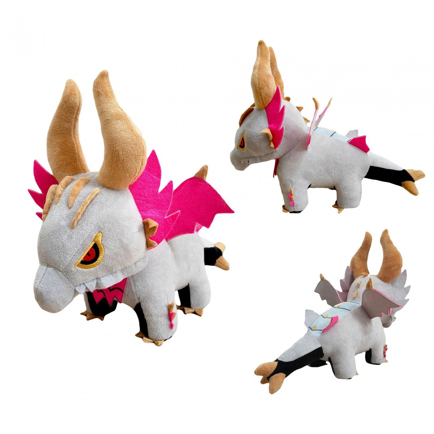 40cm Anime Monster Hunter Rise Malzeno Cosplay Doll Toy Plush Dolls Kids Christmas Gift Accessories