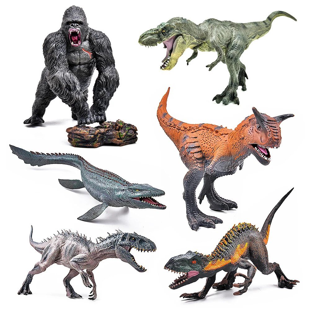 Dinosaur Figures Plastic Model Large Lifelike Mosasaurus Tyrannosaurus Rex Figure Velociraptor