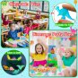 Glow in Dark Mini Dinosaur Toy Set 16pcs Plastic Realistic Dino Figure Kid Birthday