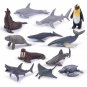 12pcs Set Animals Dinosaur Ocean Sea Figures Plastic Simulation Wild Animal Jurassic Dinosaurs