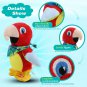 20cm Recording Doll Parrot Singing Plush Toy Throw Pillows Stuffed Walk Toys Electric Dance Animal