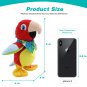 20cm Recording Doll Parrot Singing Plush Toy Throw Pillows Stuffed Walk Toys Electric Dance Animal