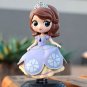 14cm Q Posket Sofia Princess Rapunzel Jasmine Cinderella Ariel Mulan PVC Figure