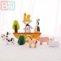 Baby Farm Stacking Wooden Block Toys Animal Cow Educational Toys
