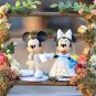 2 pcs/set Disney Action Figures Toys Mickey Minne Model Toy Wedding Doll gift