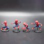 6Pcs/Set 6-8cm Disney Q Version The Amazing Spider Lizard PVC Action Figures Dolls Figurines