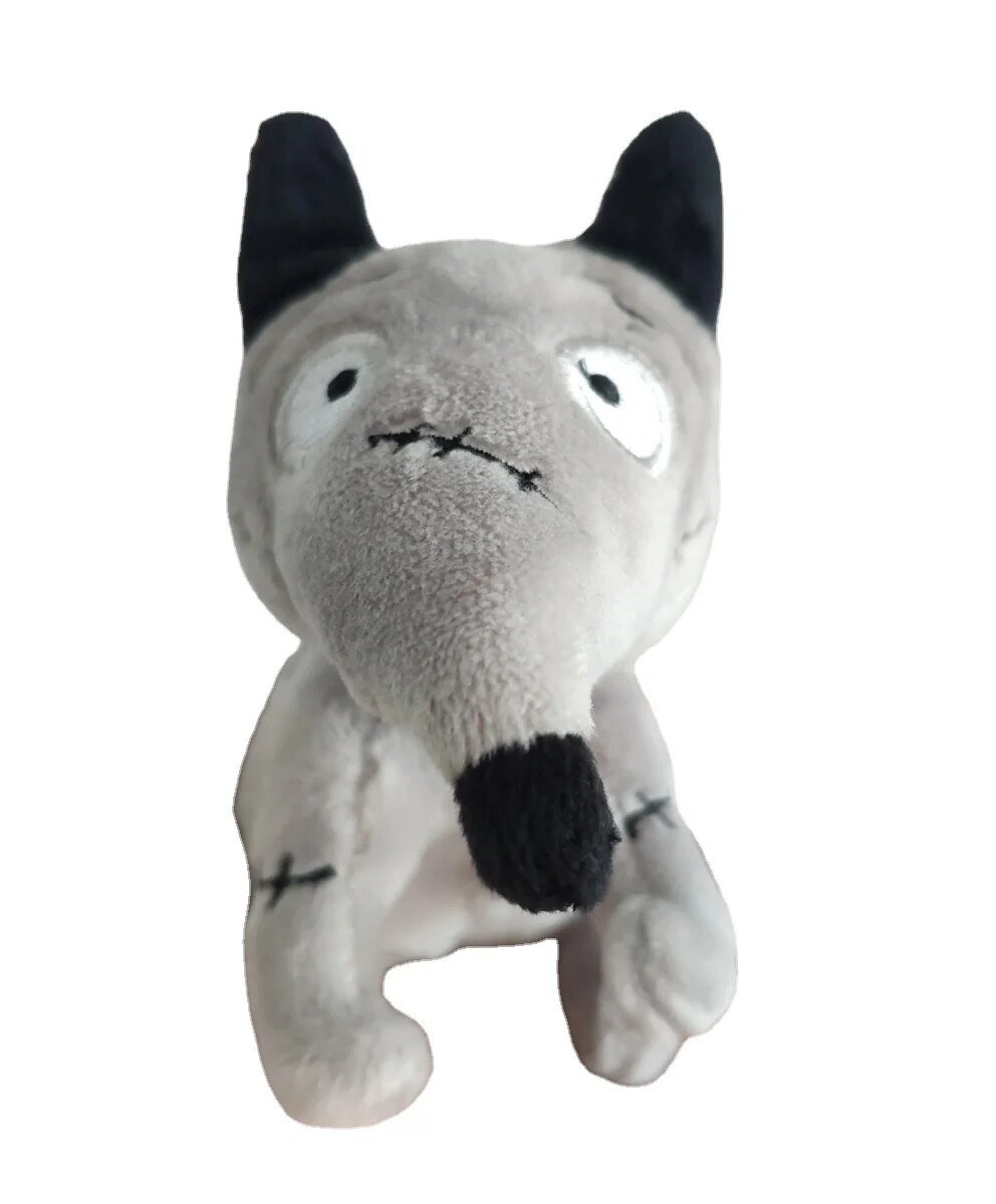 Disney Tim Burton Frankenweenie 10cm Plush Sparky Dog Plush Toy key chanis