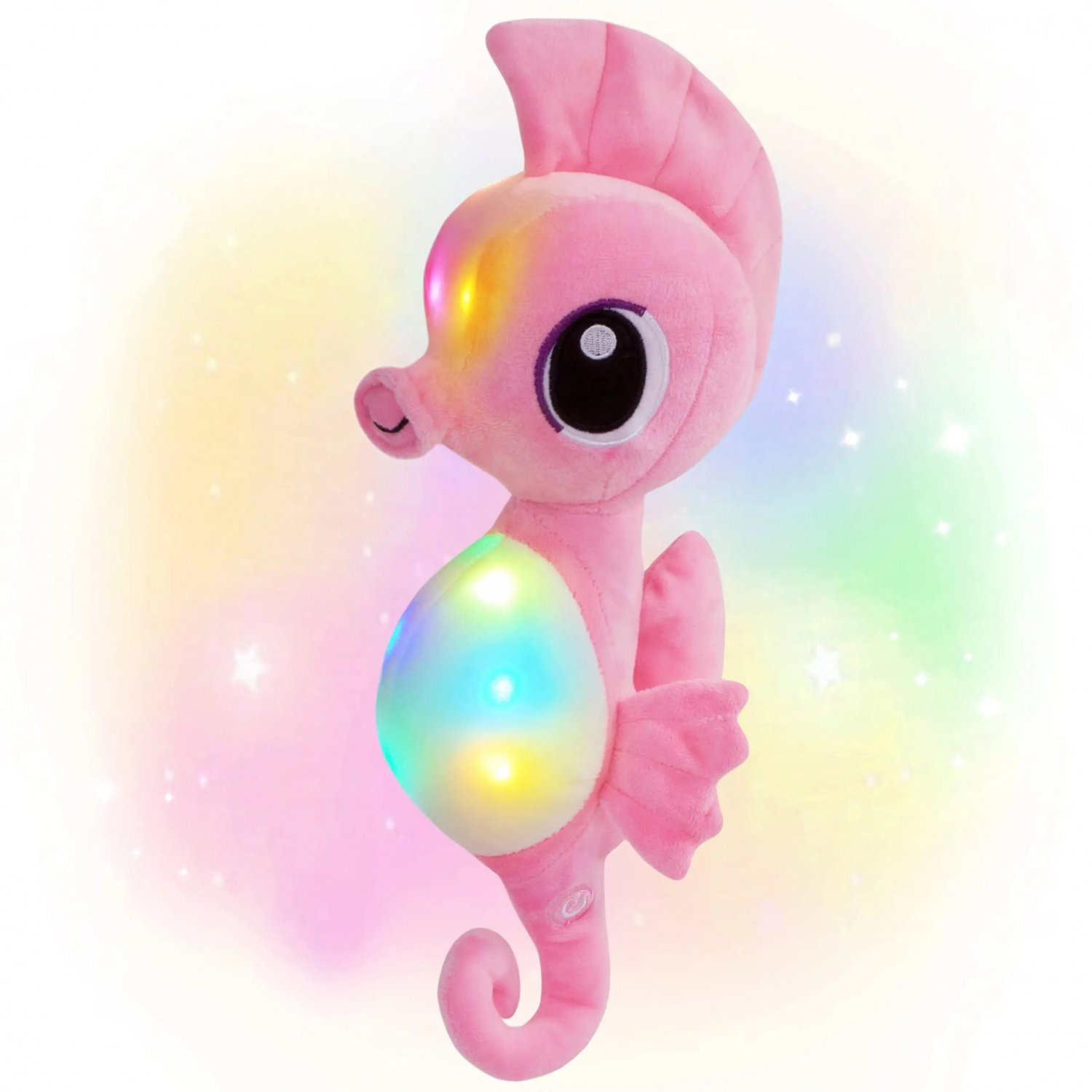 40cm LED Light Birthday Gift Cute Plush Toys Seahorse Throw Sleeping Pillows Stuffed Animals