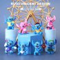 8Pcs/Set Anime Disney Lilo & Stitch Angel Kawaii Mini Pvc Action Figure Q Verison Dolls