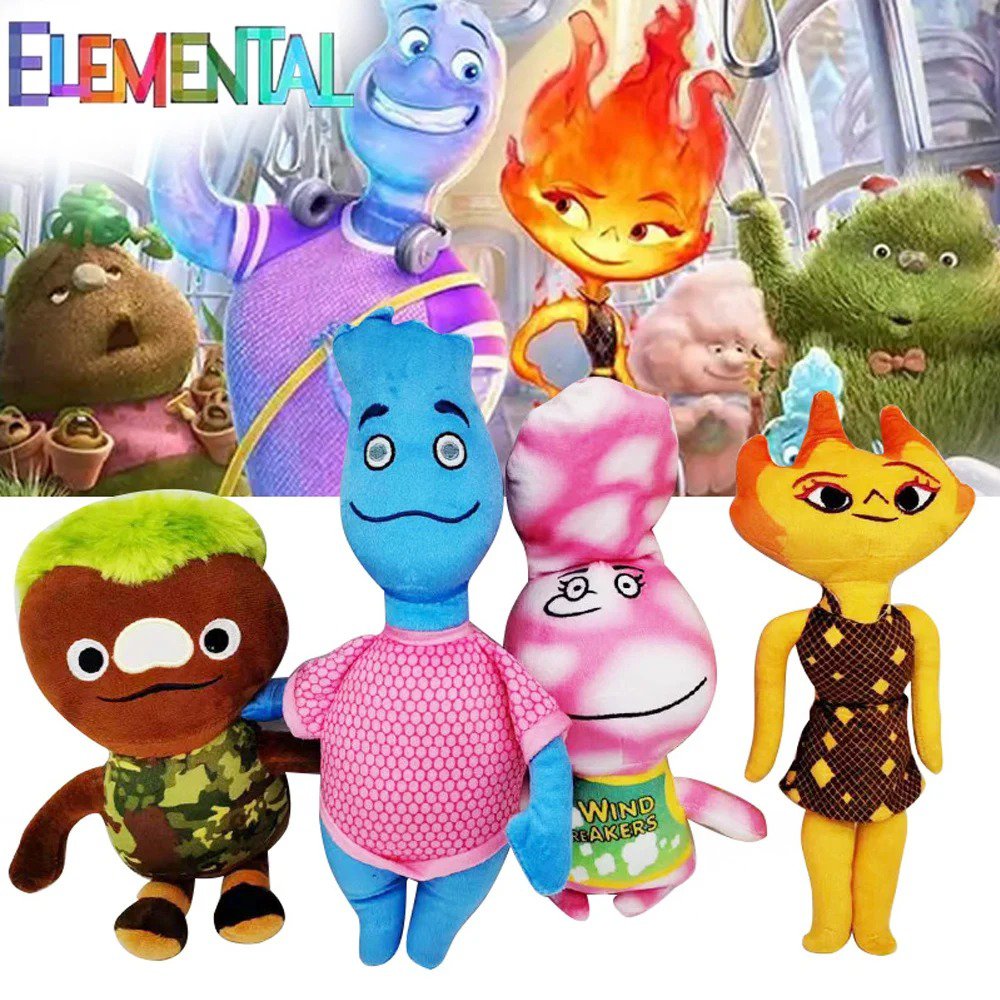 New Elemental Plush Toy Crazy Element City Plush Cartoon Stuffed Doll Toy