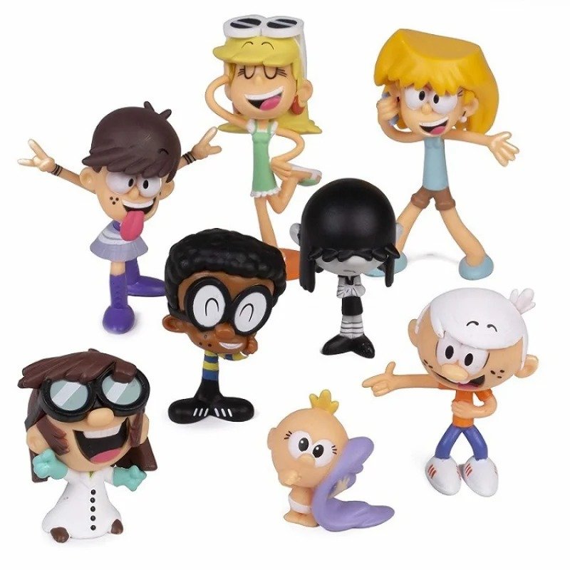 8Pcs Cartoon Anime The Loud House Action Figures Toys PVC Collection