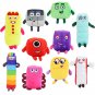 14-30cm Cartoon number Plush Doll Toy Educational Stuffed Movie TV number Toys Kids