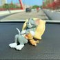 Tom Cat Jerry Mouse Car Ornament Cute Desk Decorations Adorable Figurines Collectible Toy