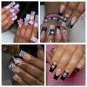 70Pcs/Box Kawaii Sanrio Nail Charms Kuromi Cinnamoroll Hello Kitty Melody Nail Jewelry Charms