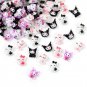 70Pcs/Box Kawaii Sanrio Nail Charms Kuromi Cinnamoroll Hello Kitty Melody Nail Jewelry Charms