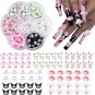 70Pcs/Box Kawaii Sanrio Nail Charms Kuromi Cinnamoroll Hello Kitty Melody Nail Jewelry Charms