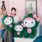 35/50/65cm Sanrio Hello Kitty Cos Dinosaur Kawaii Cartoon Plush Doll Toys