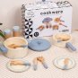 Wooden Play House Kitchenware Set Condiment Bottle Cooking Pot Mini