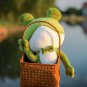 55/70/85cm Cute Long Legged Green Frog Prince Plush Toy