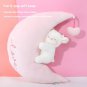 27x18cm Sheep Bleating Series Standing Posture Cherry Blossom Sheep Plush Doll