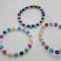 Little Girl's Multicolor Stretchy Bracelets Set of 3