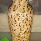 Art Pottery Vase Golden Brown Textured Glazed 7.5"  Unsigned Vase