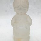 Vintage Goebel Frost Glass Praying Girl Crystal Figurine