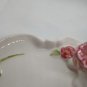 Vintage Avon 1985 Ceramic Bunny Rabbit Floral Trinket/Soap Dish 5.5"X3.75"X2.5"