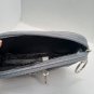 Gray Double Zipper Wristlet Wallet Purse