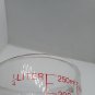 Fire King Anchor Hocking 496 Clear Glass Measuring Cup 1 cup 8oz Red print USA