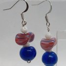 Handmade Earrings for Ladies Homemade Americana Patriotic Earrings for Women