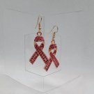 Pink Ribbon Breast Cancer Awareness Earrings