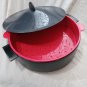 Tupperware Microwave Steamer Three 3 Pieces Black Red