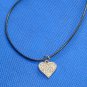 Silver tone Heart Charm Handmade Necklace