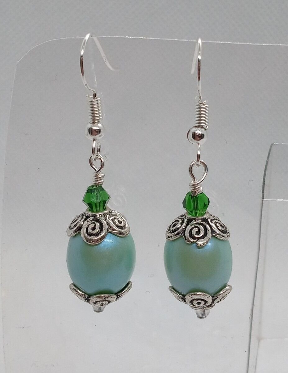 Handmade Earrings Easter Egg Homemade Beaded Fashion Dangle Earrings for Women